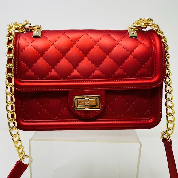 Deluxity Los Angeles Red Shoulder Bag ✨NEW ✨ - Picture 1 of 6